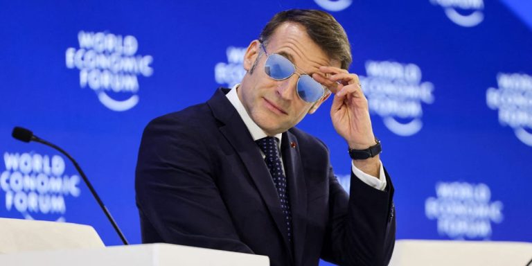 French President Macron’s sunglasses appearance at Davos drives surge in Italian eyewear manufacturer’s stock price