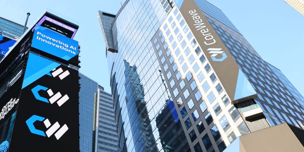 CoreWeave shares fall on renewed data center financing concerns